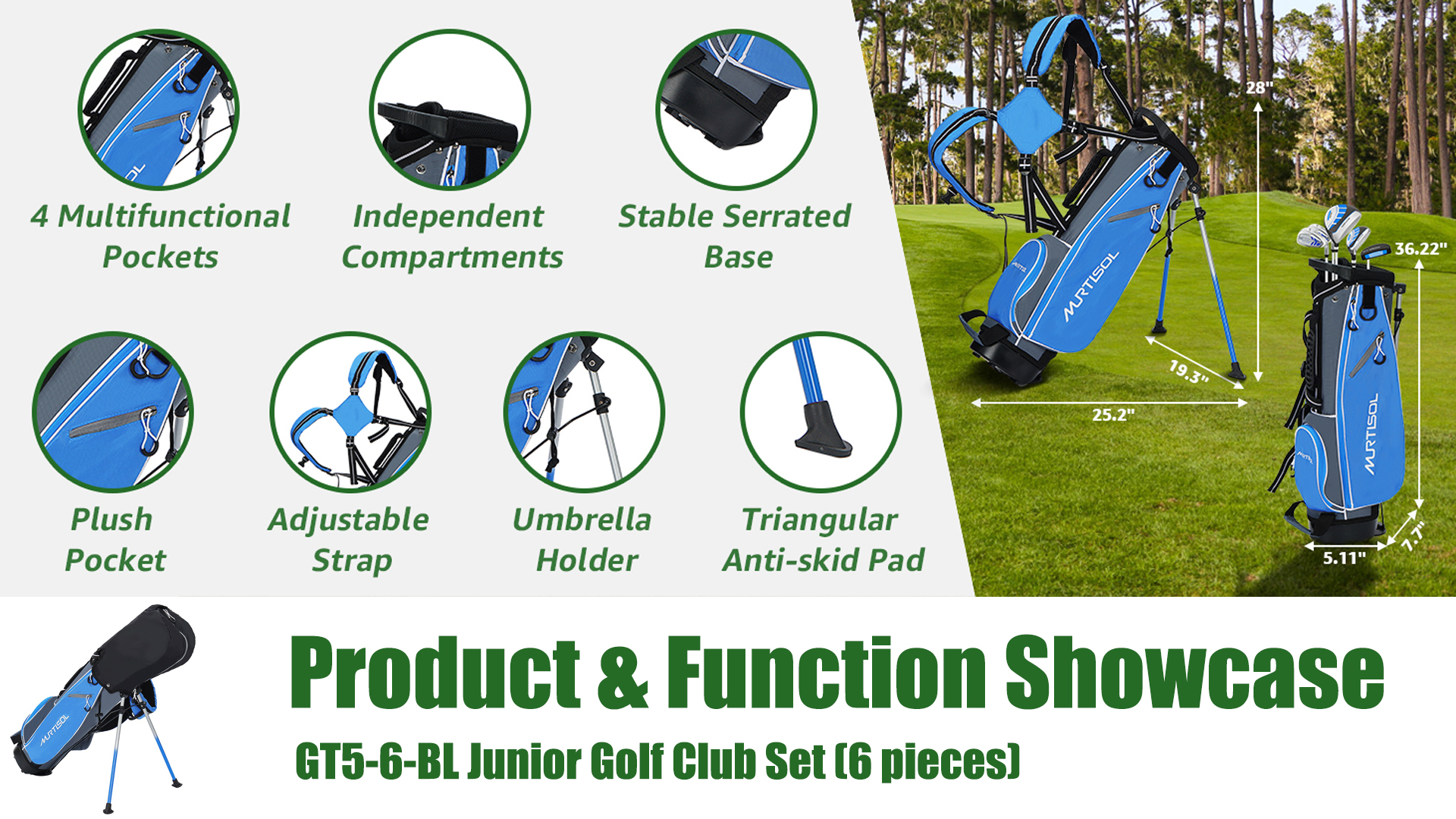 Amazon.com : XDriveMax 10 Pieces Complete Mens Womens Golf Clubs